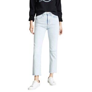 Rag & Bone Dean Cigarette Ankle Distressed Light Wash Jeans Size 27